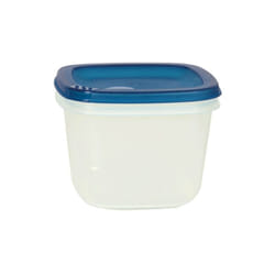 EDA - Boite carrée 1l naturel couvercle turquoise acidulé