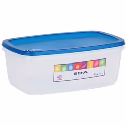 Boîte de conservation - EDA - Naturel 3L rectangle - compatible congélateur et lave-vaisselle - turquoise