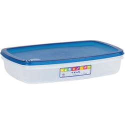 Boîte de conservation - EDA - Naturel plate 2L - Turquoise - Hermétique - Plastique