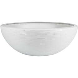 EDA - Pot de fleurs vasque en plastique Graphit up blanc cérusé - ø 60 cm