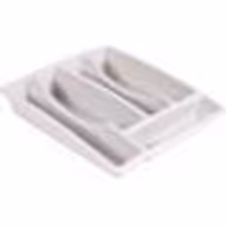 Ramasse couverts 5 cases - blanc cérusé