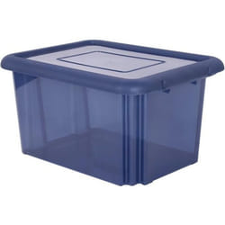 EDA PLASTIQUE Boîte de rangement Funny Box 55 L - Bleu profond acidulé - 575 x 44 x 31 cm