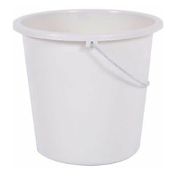 EDA - Seau de ménage rond 10 litres blanc ceruse