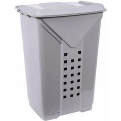 EDA - Coffre à linge prima l 42 x l 34 x h 60 cm gris