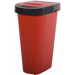EDA - Poubelle tri-home 25 l rubis et gris anthracite