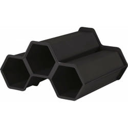 Casier à Bouteilles Plastique Gris Anthracite - 34x31x18,5 cm - EDA