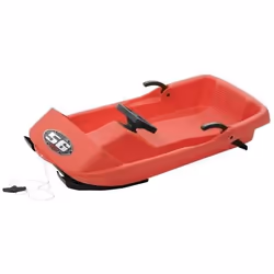 Luge 1 place Super BOB n°56 - EDA PLASTIQUE - Dimensions 95 X 48 X 23 CM - Avec Freins - Coloris Rouge