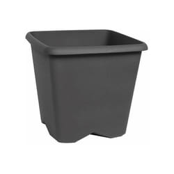 Pot carré non percé CHORUS Gris anthracite, 29,5 x 29,5 x 27,3 cm, 15,2 L - EDA