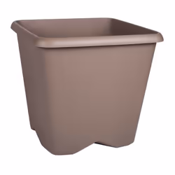 Pot carre chorus 35,6l Taupe - EDA
