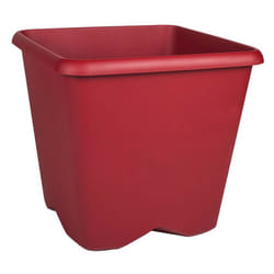 EDA - Pot de fleurs plastique carré chorus 35,6 litres rubis