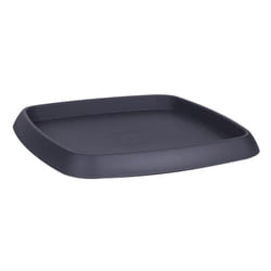 Soucoupe carrée chorus Gris anthracite 27 cm, pour pot 30 cm EDA