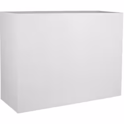EDA - plastique Bac a fleurs Muret Loft Graphit - 46 l - 78,5 x 29,5 x 60 cm - Blanc ceruse
