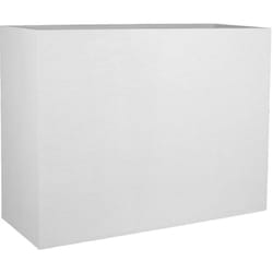 EDA - plastique Bac a fleurs Muret Loft Graphit - 46 l - 78,5 x 29,5 x 60 cm - Blanc ceruse