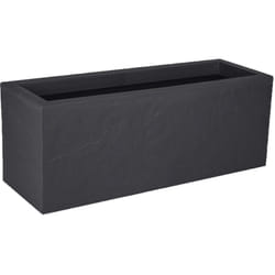 Balconnière volcania up décor pierre - 59 x 19,5 x 22,8 cm - 25 l - Gris anthracite EDA