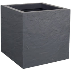 EDA - Carré volcania up décor pierre - 29,5 x 29,5 x 29,5 cm - 21 l - Gris galet
