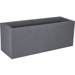 EDA - Jardinière Volcania Up Plastiques 57L Gris galet