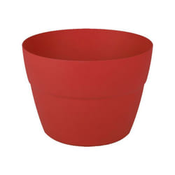 EDA - Pot Cavalier Cancùn 8 l - pour Balcons et Rambardes - ø 29 x 20 -6 cm - Rouge Rubis