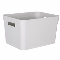 Boîte de Rangement DECOR STONE Blanc - 30 L