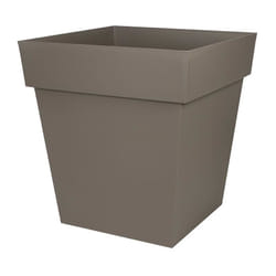 EDA - Pot carre Toscane - 50 cm - 87 l - Taupe