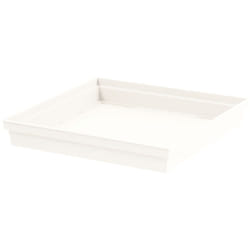 EDA - Soucoupe Toscane carrée 39 cm - Blanc