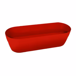 EDA - Jardinière Cancun - Rouge rubis - 38 l - 80 cm La nouvelle gamme de pot EDA embellira votre intérieur avec son design m ...