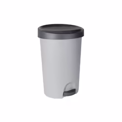 EDA - Poubelle à pédale Stepy 27l gris béton / anthracite