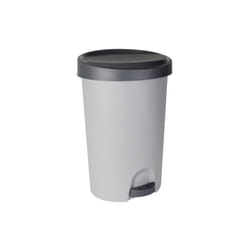 EDA - Poubelle à pédale Stepy 27l gris béton / anthracite