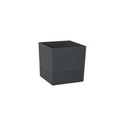EDA - Pot Carré Polypropylène Aquaduo Diam.14.3 Cm Gris Anthracite
