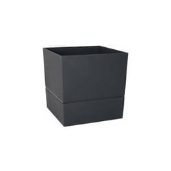 EDA - Pot Carré Polypropylène Aquaduo Diam.24.3 Cm Gris Anthracite