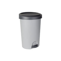EDA - Poubelle à pédale Stepy 45l gris béton / anthracite