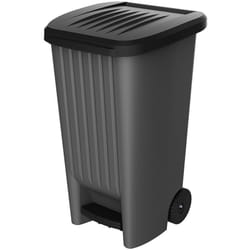 EDA - Poubelle 100l avec pédale et roulettes