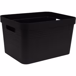 Boîte de rangement Décor Stone 30 L - Noir - 43 x 33 x 257 cm - EDA PLASTIQUE