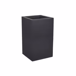 Pot de fleurs Carré Haut Graphit'UP en plastique avec un décor "effet vagues" et un volume de 36 litres. Conçu en simple paro ...