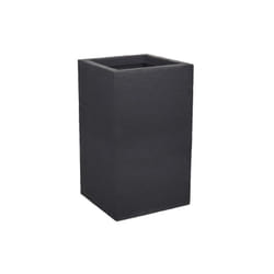 EDA - Bac a Fleurs Carré Haut Graphit Up - 36 l - 29,5 x 29,5 cm x 49,5 cm - Gris anthracite