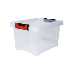 EDA - Boite de rangement avec couvercle Clipstock 15l naturel