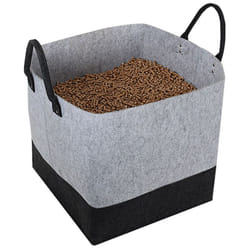 EDA - Sac à granulés feutrine 60L Jura Montania - 40 x 40 x 40 cm