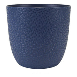 EDA - Cache-pot opale Bleu profond, 12,5 x 15 cm, 1,3 l