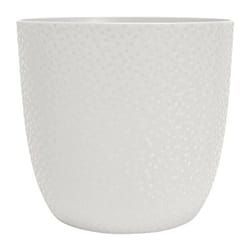 EDA - cache-pot opale ø 29,5 cm - blanc ivoire plastique