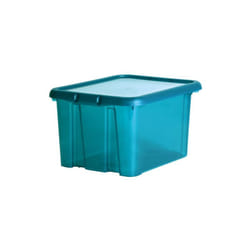 Boite de rangement Funny box 4l bleu canard acidulé - EDA