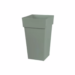 Pot de fleur carré Toscane 43 x H.80 cm - Vert laurier - Eda