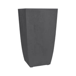 EDA - pot de fleurs « diva basalte », gris, env. 43,5 x 43,5 x 78,2 cm plastique 3210104244