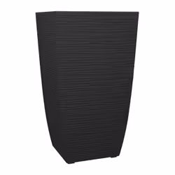 Découvrez le pot de fleurs Diva Stone d'Eda, une nouveauté au design moderne en plastique noir avec une surface rainurée. Il  ...