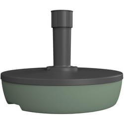 Pied de parasol rond en plastique à remplir 20 l gris foncé/laurier EDA