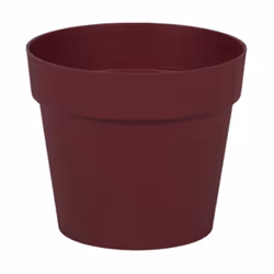 Présentation Pot de fleur intérieur ou extérieur en Polypropylène. Couleur Bourgogne. De marque EDA Plastiques, ce pot est is ...