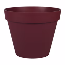 Présentation Pot de fleur intérieur ou extérieur en polyéthylène. Couleur Bourgogne De marque EDA Plastiques, ce pot est issu ...