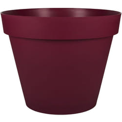 EDA - Pot de Fleur Rond toscane ø 60 cm - Volume 76 l - ø 59 x H.47 cm - Rouge bourgogne