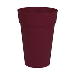 EDA - Pot de fleur rond Toscane ø 46 x H.65 cm - Rouge bourgogne