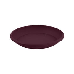 Soucoupe ronde Osaka 15cm pour pot 20cm - Rouge Bourgogne - EDA