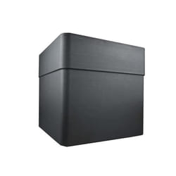 Bac à fleurs - CAREL - Gris anthracite - Carré - 26 L - 39 x 39 x H.39 cm- EDA - Avec roulettes - Extérieur ou intérieur