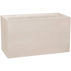 Jardinière Muret - EDA - Volcania - 116 L - Intérieur/Extérieur - Décor Pierre - 995 x 395 x H. 60 cm - Beige Calcaire